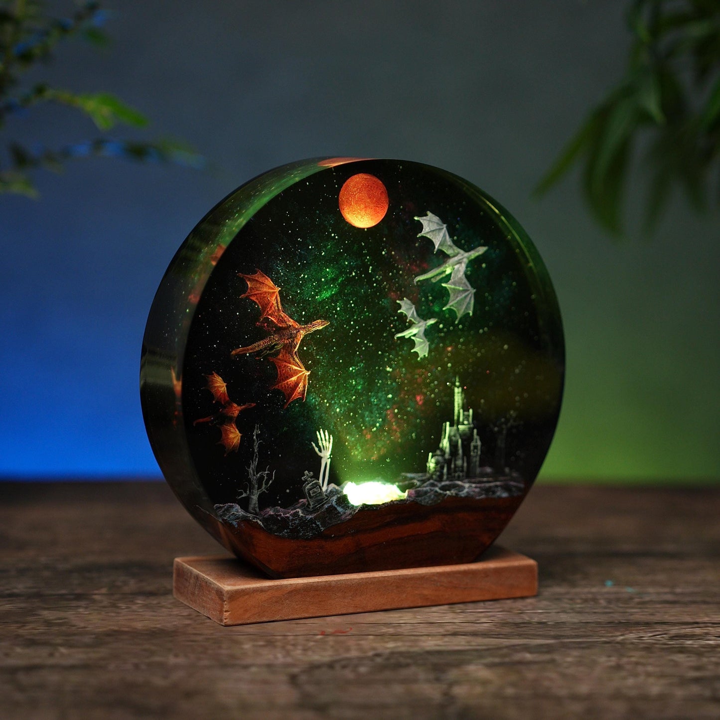 Green Celestial Epoxy Lamp – LY428