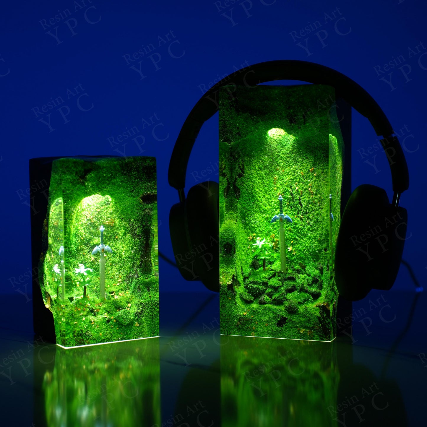 Emerald Forest Epoxy Lamp – LY418