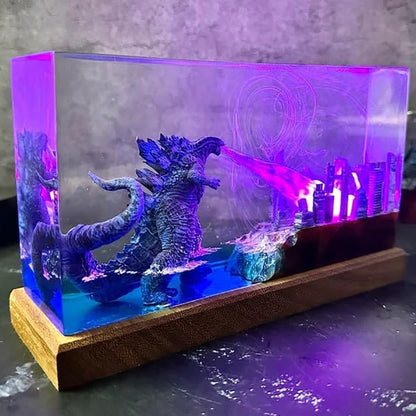 Deep Blue Sea Dragon Aquarium Epoxy Lamp - LY151