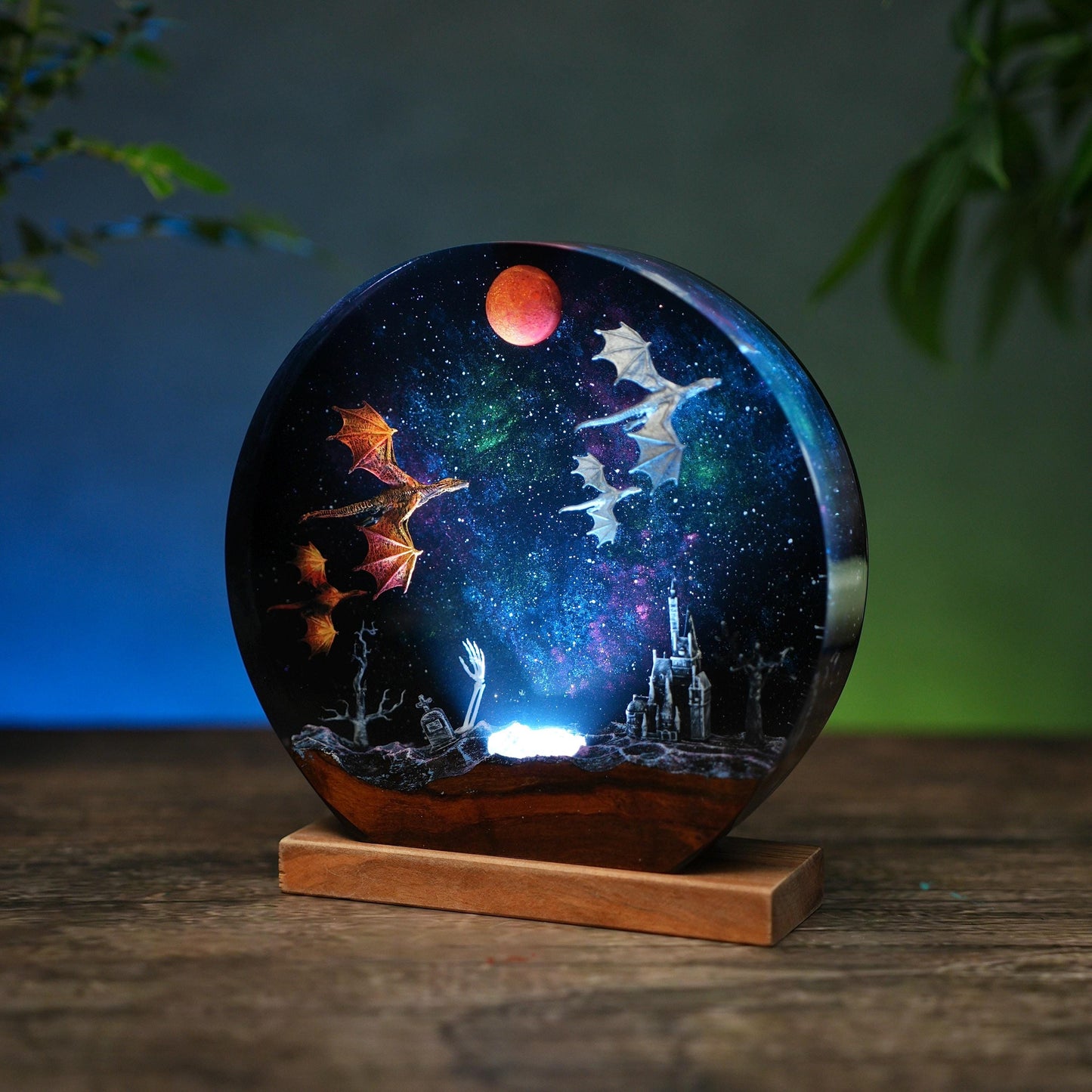 Green Celestial Epoxy Lamp – LY428