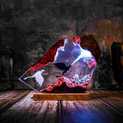 Ice Glow Whale Ocean Epoxy Lamp – LY395