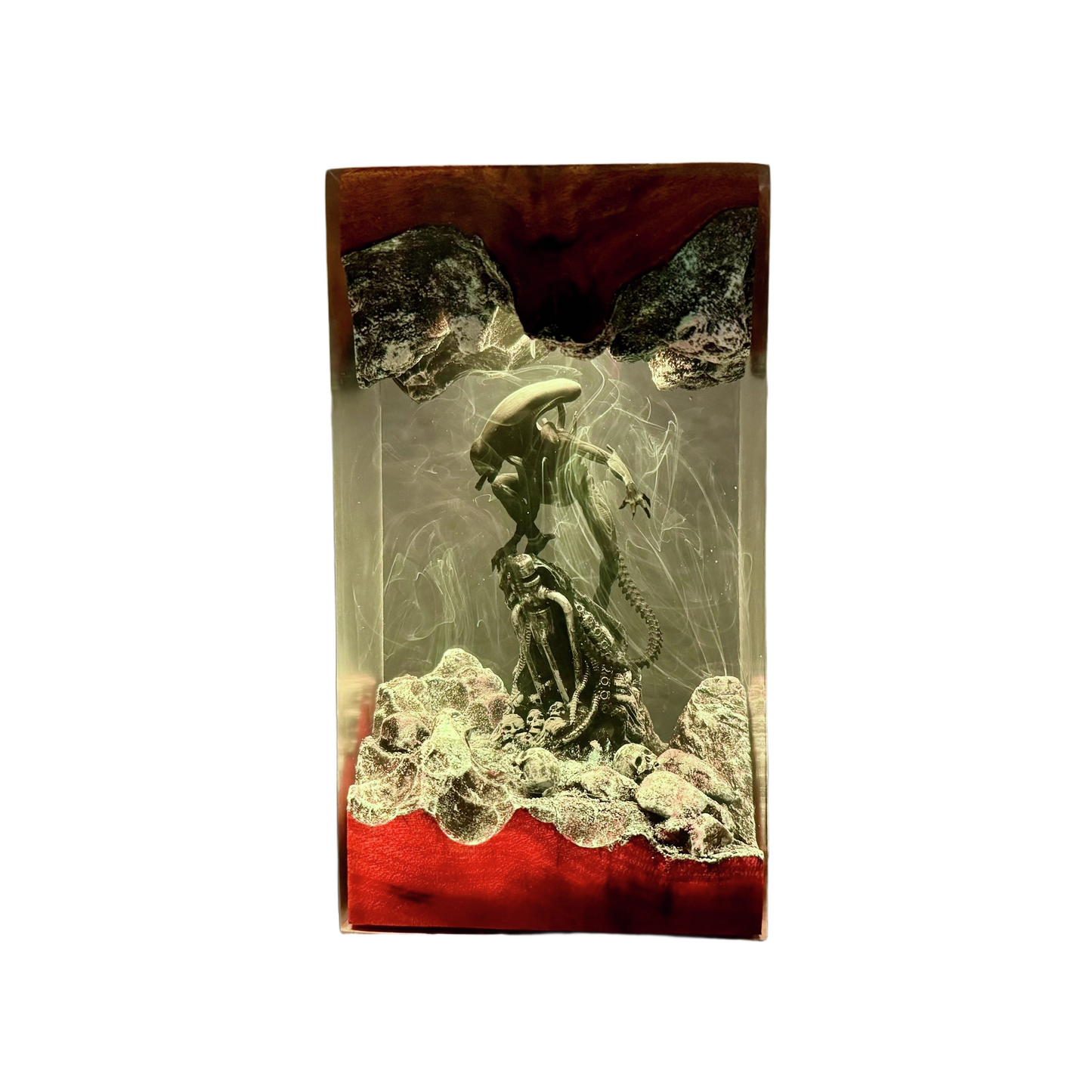 Blue Water Dragon Pillar Epoxy Lamp – LY329