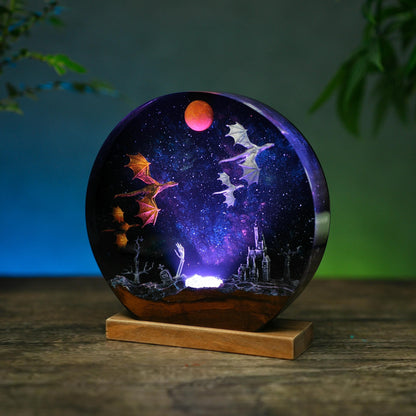 Green Celestial Epoxy Lamp – LY428