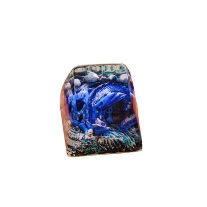 Keycap Sleeping Dragon Blue | Artisan Mechanical Keycap