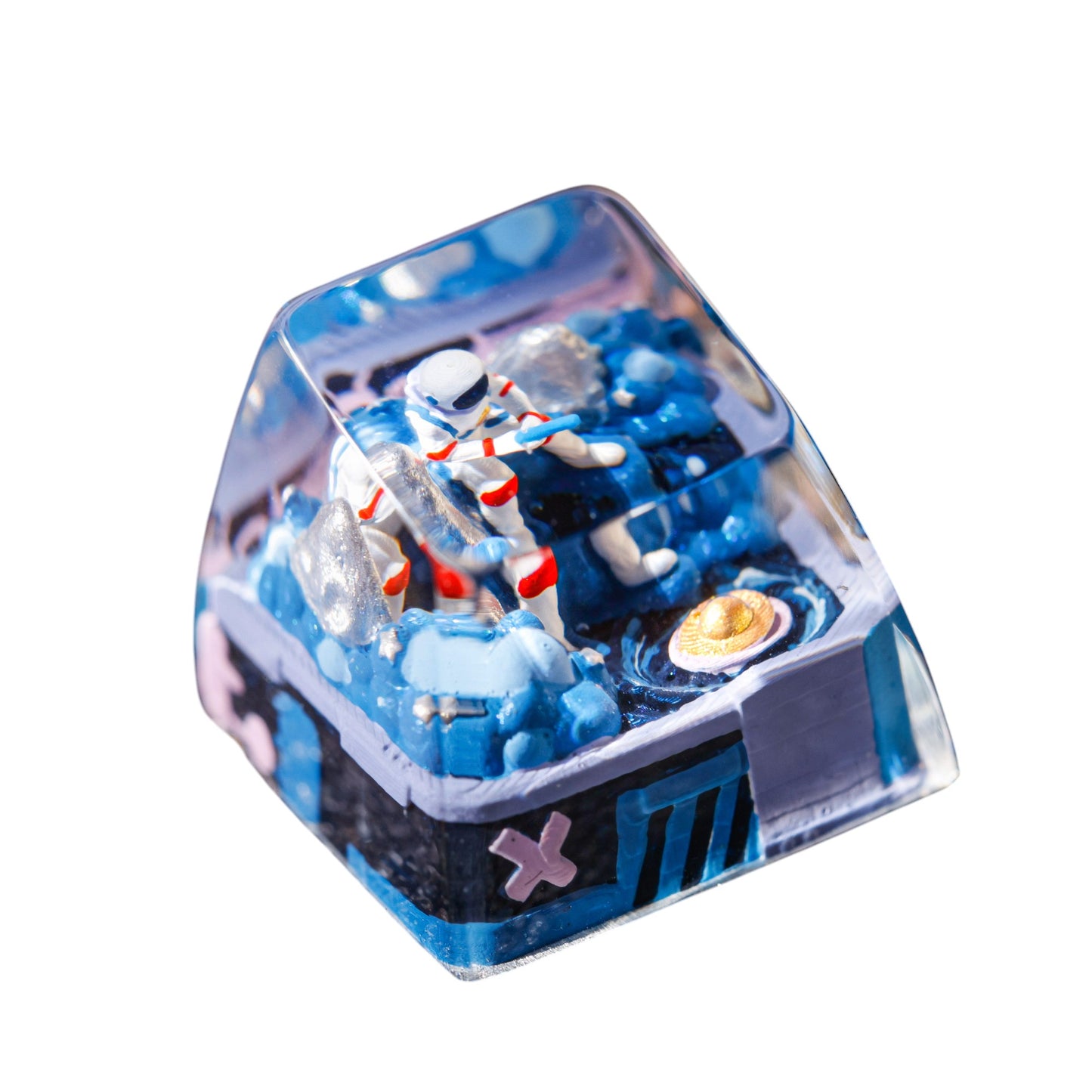Keycap Astronaut Fishing Blue | Artisan Mechanical Keycap