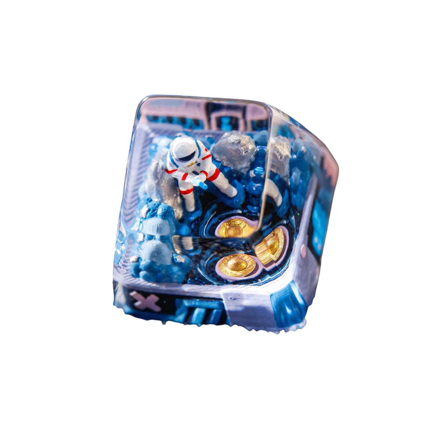 Keycap Astronaut Fishing Blue | Artisan Mechanical Keycap