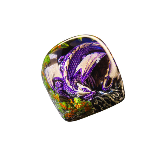 Keycap Sleeping Dragon Purple | Artisan Mechanical Keycap