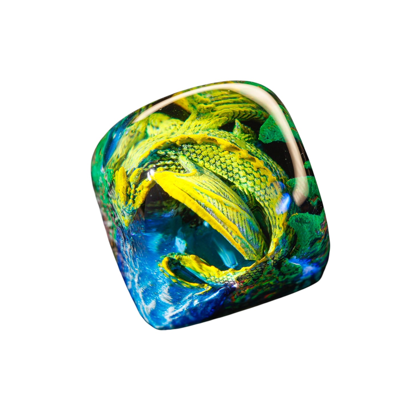 Keycap Sleeping Dragon Green | Artisan Mechanical Keycap