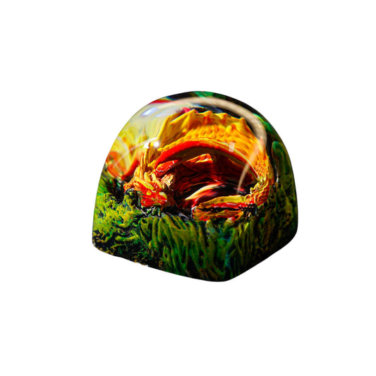 Keycap Sleeping Dragon Orange | Artisan Keycap