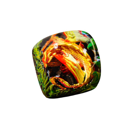 Keycap Sleeping Dragon Orange | Artisan Keycap