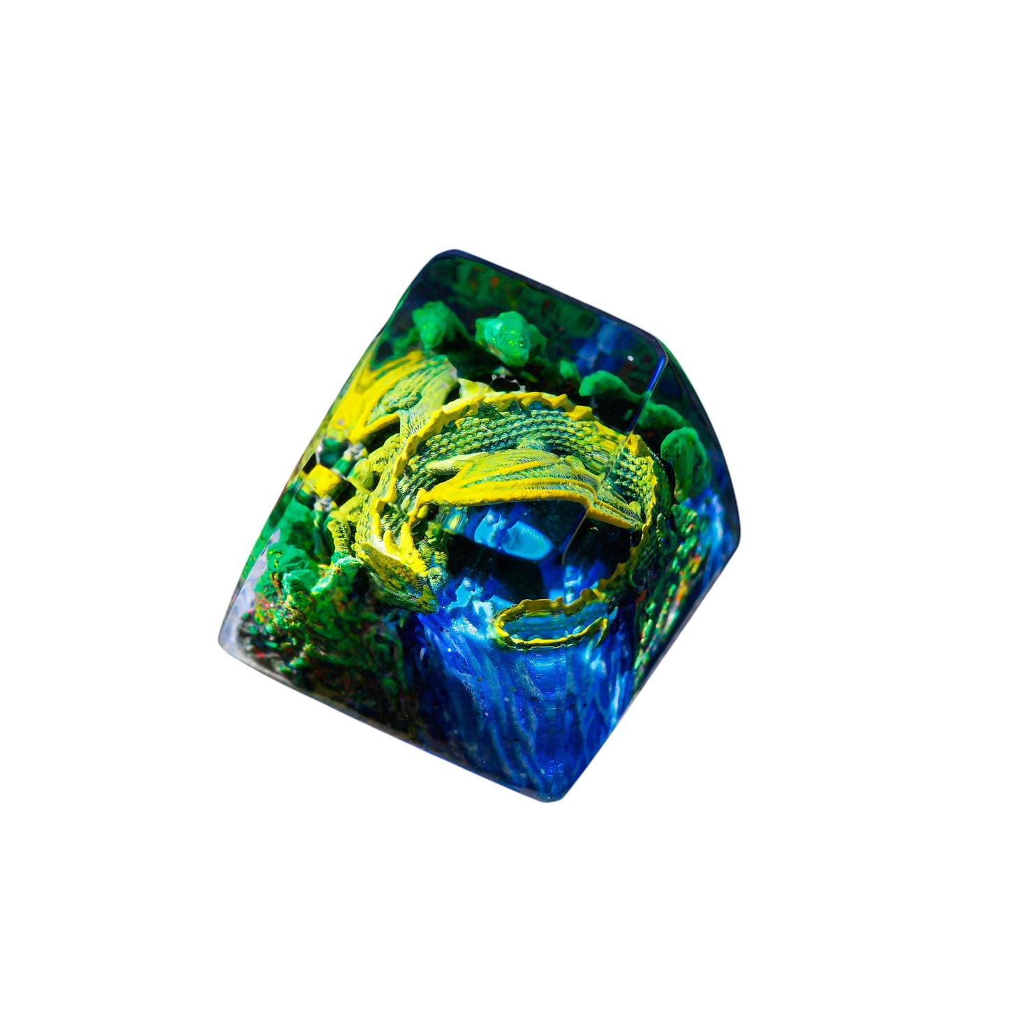 Keycap Sleeping Dragon Green | Artisan Mechanical Keycap