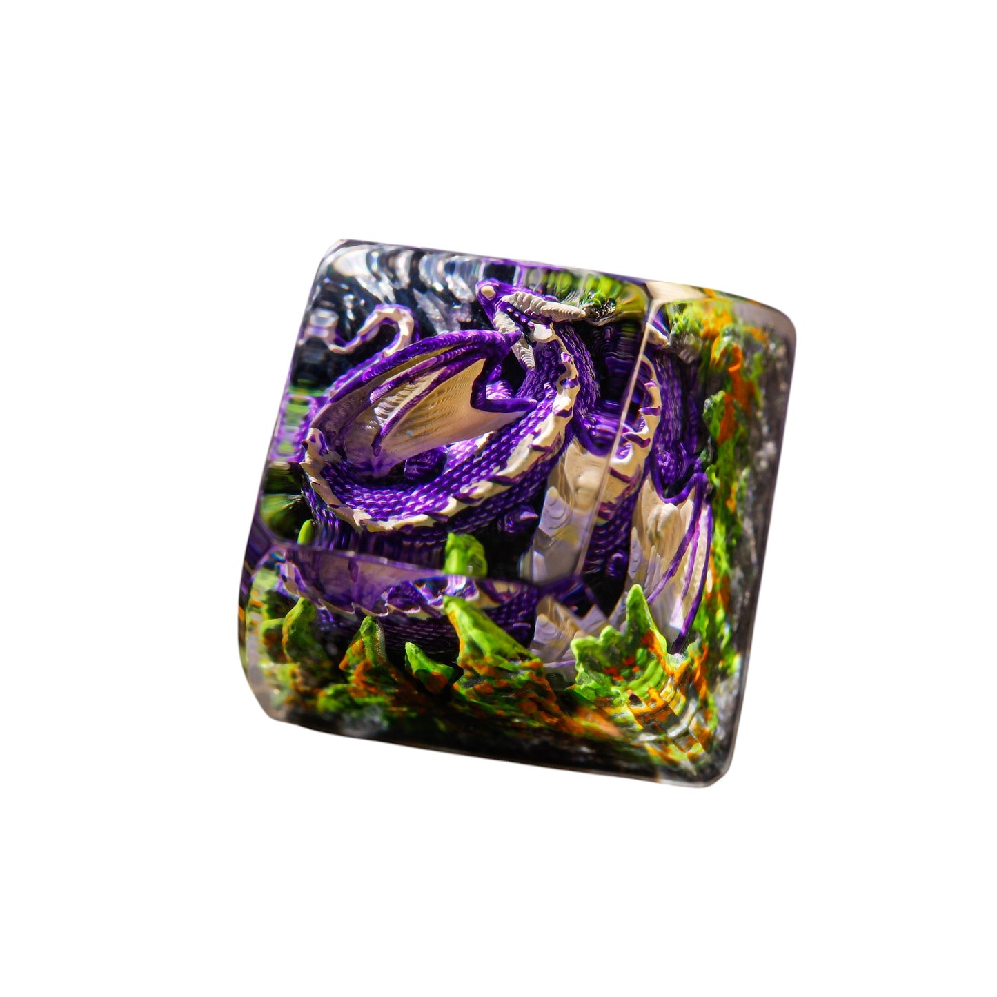 Keycap Sleeping Dragon Purple | Artisan Mechanical Keycap