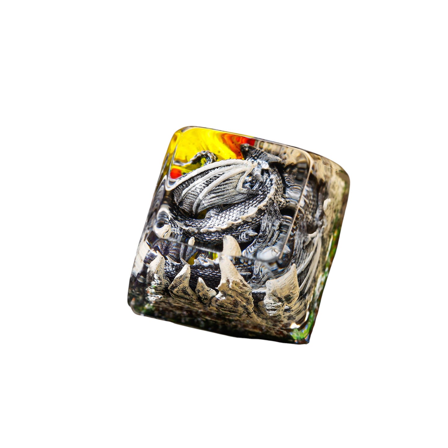 Keycap Sleeping Dragon Gray | Artisan Mechanical Keycap