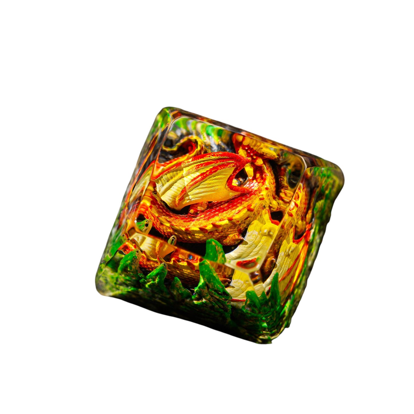 Keycap Sleeping Dragon Orange | Artisan Keycap