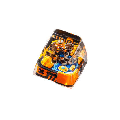 Keycap Astronaut Fishing Orange | Artisan Mechanical Keycap