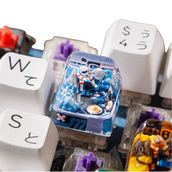 Keycap Astronaut Fishing Blue | Artisan Mechanical Keycap