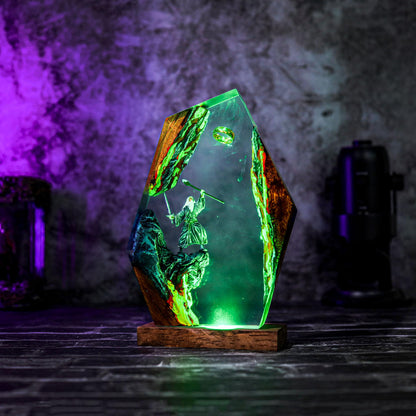 Aurora Ocean Glass Epoxy Lamp – LY452