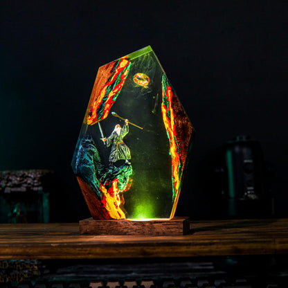 Aurora Ocean Glass Epoxy Lamp – LY452