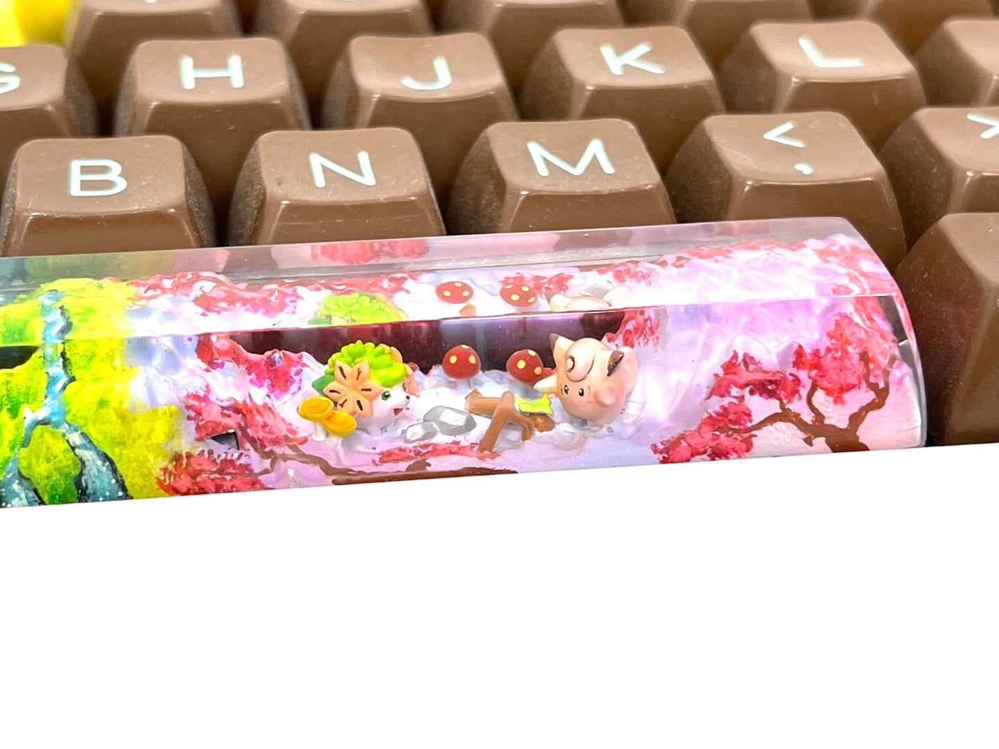 Keycap 6.25U Chikorita Togepi Shaymin Clefairy | Spacebar