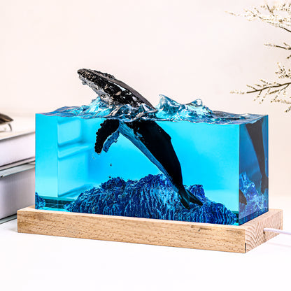 Ocean Dolphin Epoxy Lamp – LY472