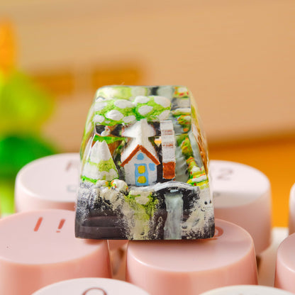 Keycap House Winter | Artisan Mechanical Keycap