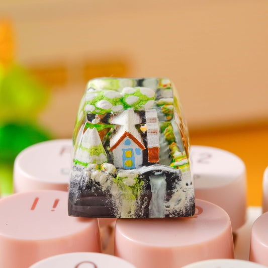 Keycap House Winter | Artisan Mechanical Keycap