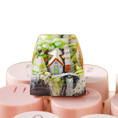 Keycap House Winter | Artisan Mechanical Keycap
