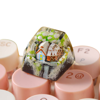 Keycap House Winter | Artisan Mechanical Keycap