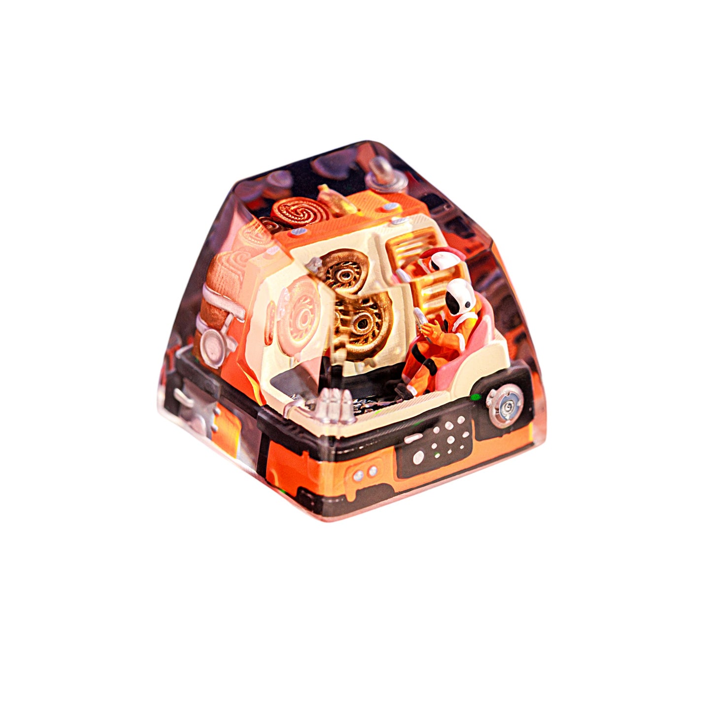 Keycap Astronaut Space Orange | Artisan Mechanical Keycap
