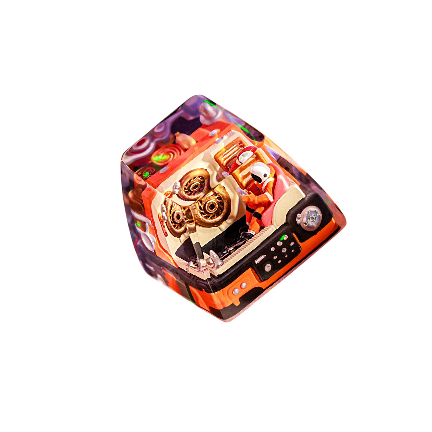 Keycap Astronaut Space Orange | Artisan Mechanical Keycap