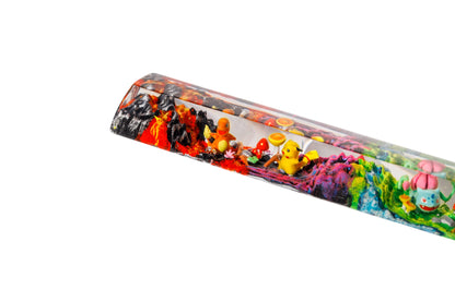 Keycap 6.25U Charmander Pikachu Bulbasaur Squirtle | Spacebar Artisan Keycap