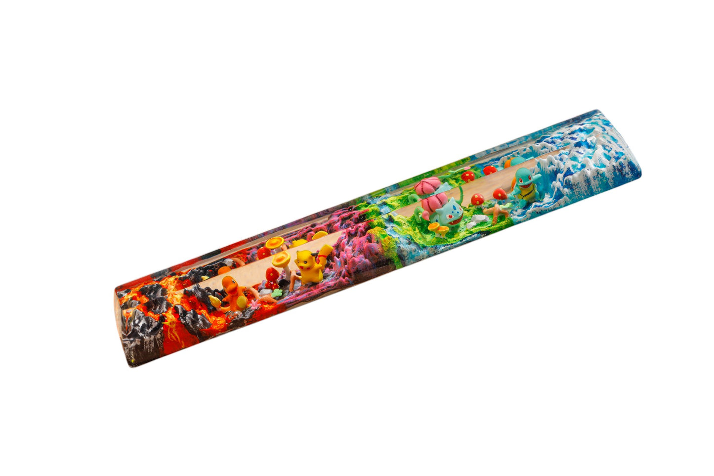 Keycap 6.25U Charmander Pikachu Bulbasaur Squirtle | Spacebar Artisan Keycap