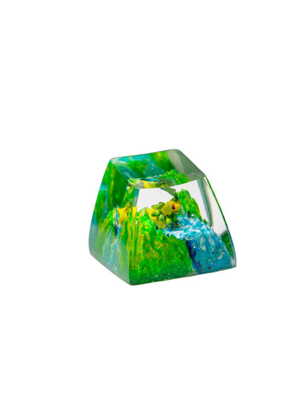 Keycap Bayleef Grass Waterfall | Artisan Mechanical Keycap