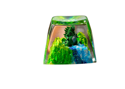 Keycap Tyranitar Grass Waterfall | Artisan Mechanical Keycap