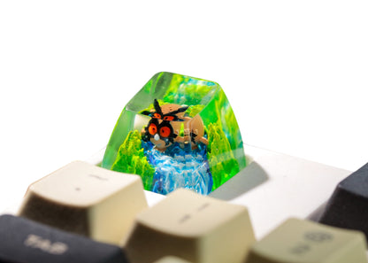 Keycap Hoothoot Grass Waterfall | Artisan Mechanical Keycap
