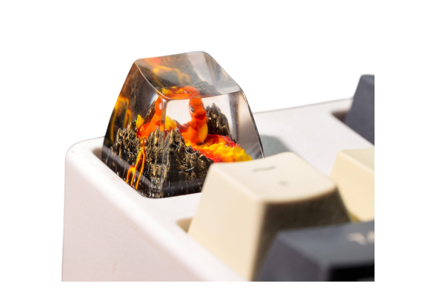 Keycap Charmander Fire Base | Artisan Mechanical Keycap