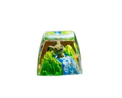 Keycap Mimikyu Grass Waterfall | Artisan Mechanical Keycap