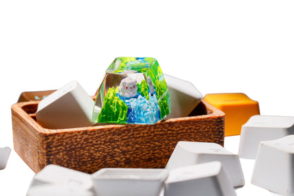 Keycap Swirlix Grass Waterfall | Artisan Mechanical Keycap