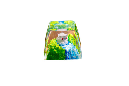 Keycap Swirlix Grass Waterfall | Artisan Mechanical Keycap