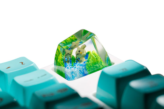Keycap Mimikyu Grass Waterfall | Artisan Mechanical Keycap