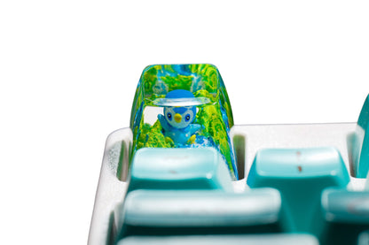 Keycap Piplup Grass Waterfall | Artisan Mechanical Keycap