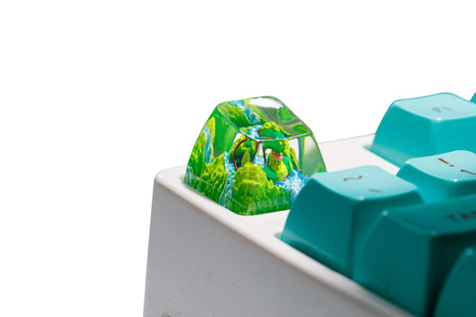 Keycap Victreebel Grass Waterfall | Artisan Mechanical Keycap