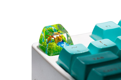 Keycap Raichu Grass Waterfall | Artisan Mechanical Keycap