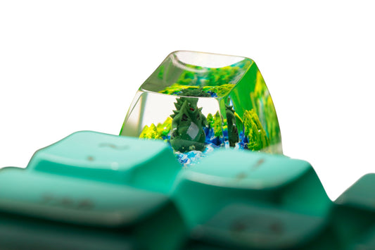 Keycap Tyranitar Grass Waterfall | Artisan Mechanical Keycap