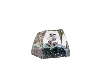 Keycap Rayquaza Blue Galaxy | Artisan Mechanical Keycap