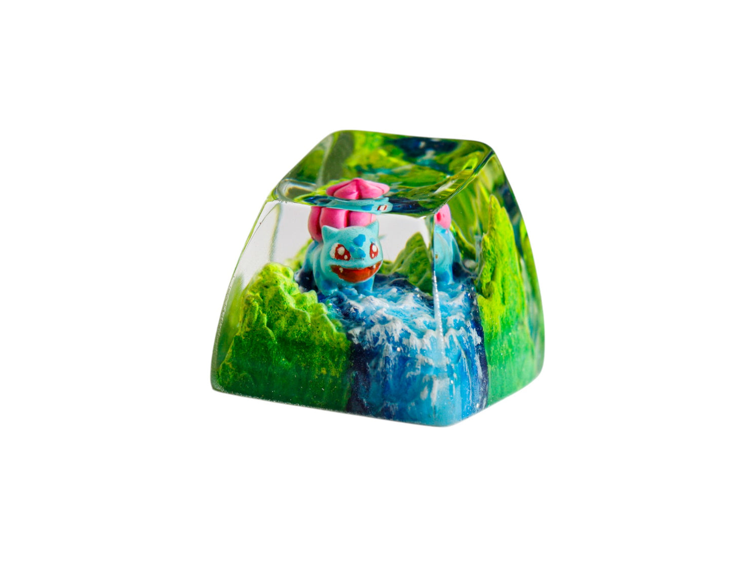 Keycap Bulbasaur Grass Waterfall | Artisan Mechanical Keycap