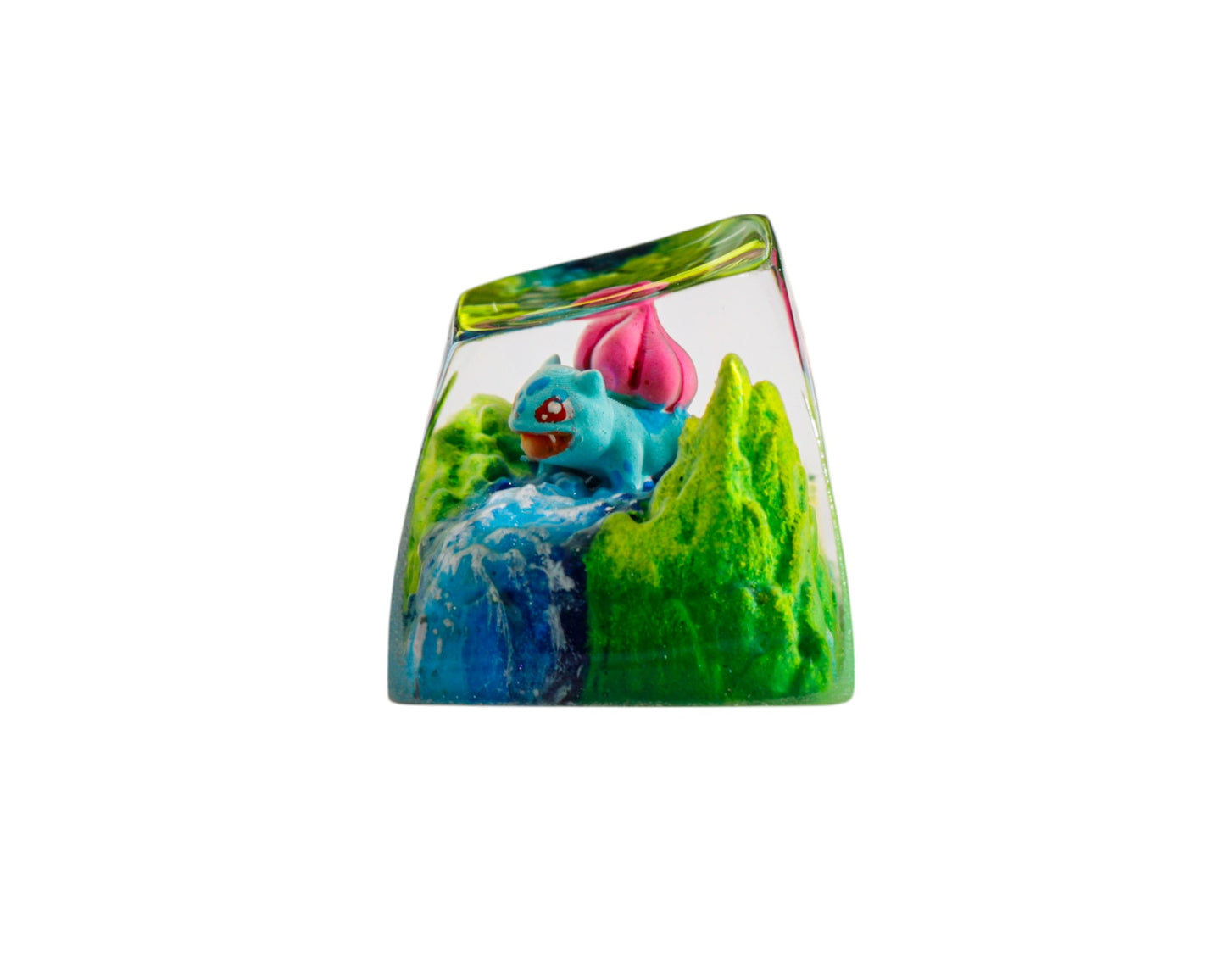 Keycap Bulbasaur Grass Waterfall | Artisan Mechanical Keycap