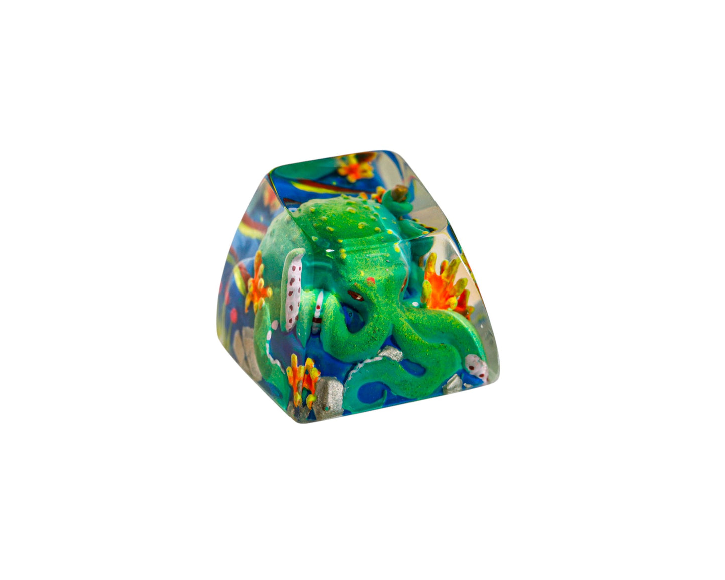 Keycap Octopus Green | Artisan Mechanical Keycap