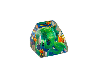 Keycap Octopus Green | Artisan Mechanical Keycap