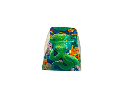 Keycap Octopus Green | Artisan Mechanical Keycap
